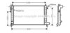 AVA QUALITY COOLING PE2149 Radiator, engine cooling